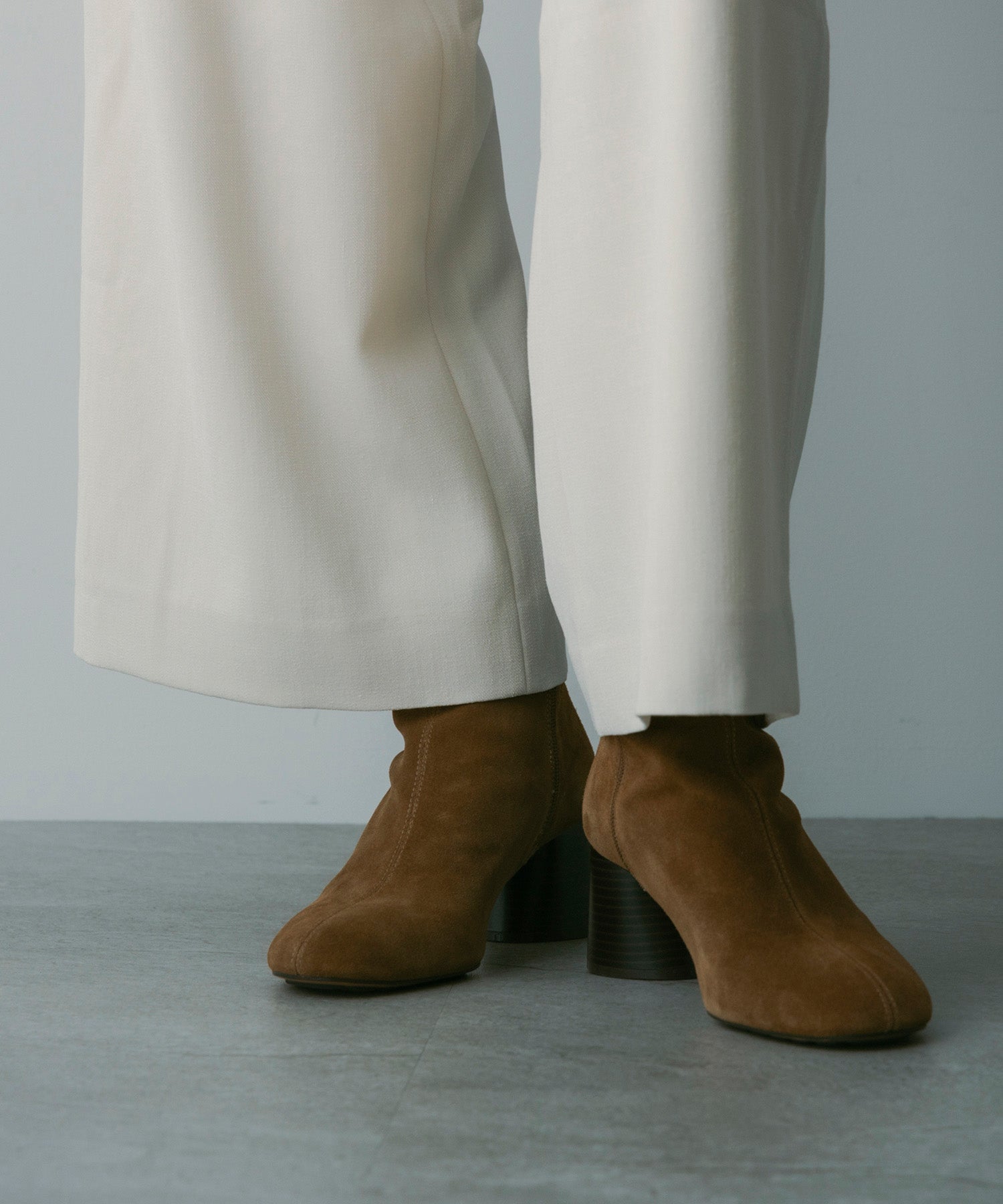 【3月中旬お届け予約商品】ハイウエスト ワイドスラックス