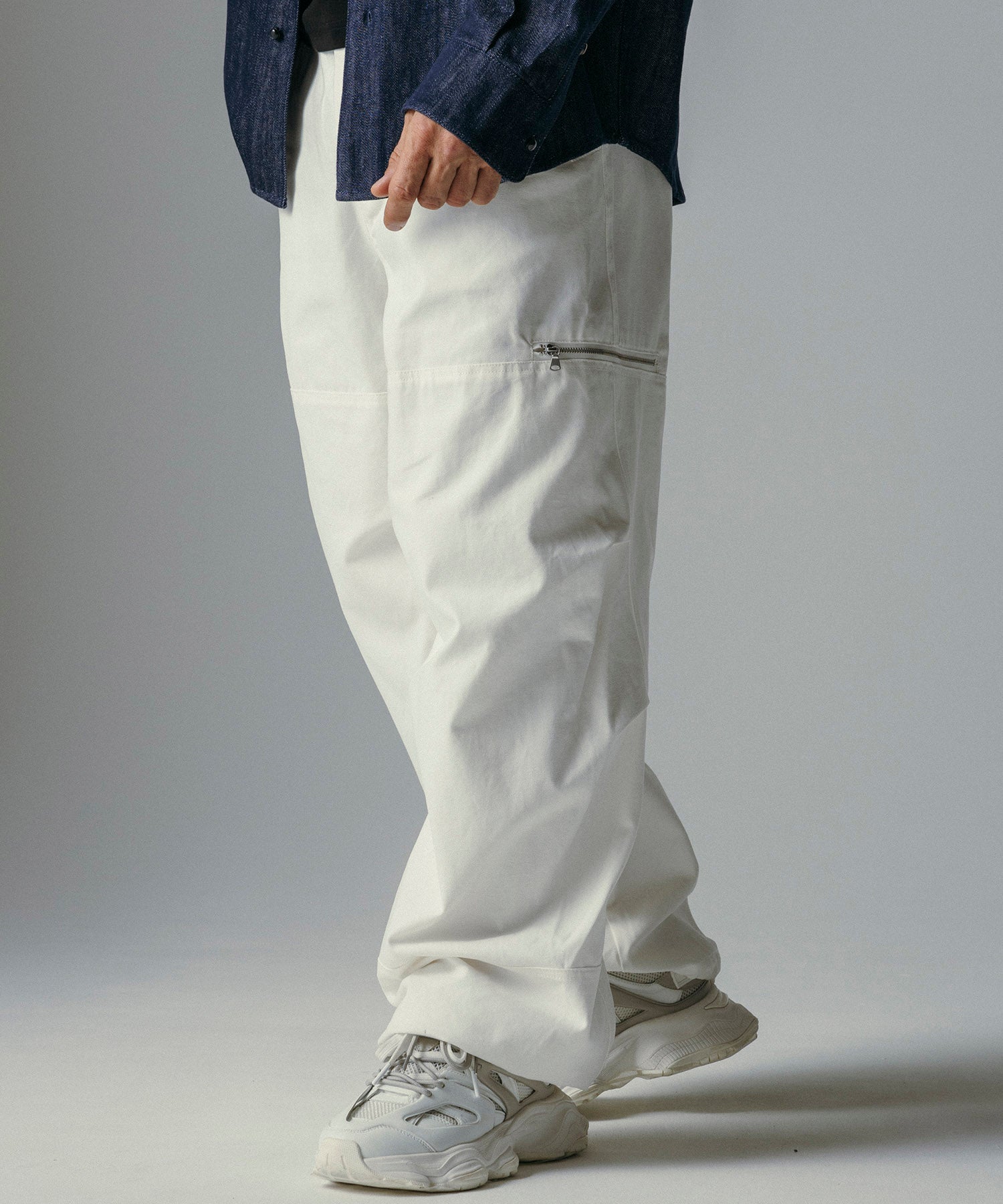 【12月上旬お届け予約商品】ワイドストレート カーゴパンツ