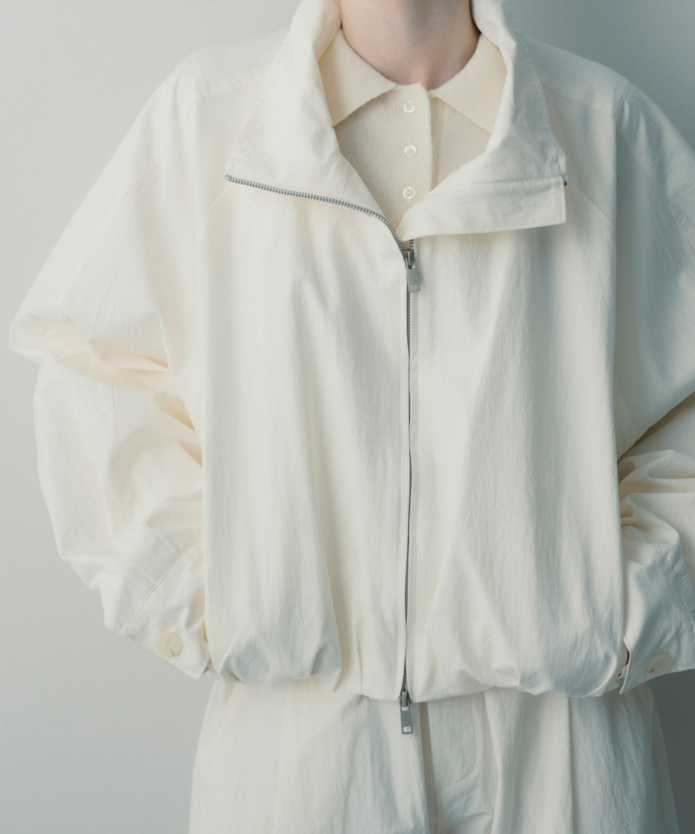 コットンナイロン バルーンジャケット