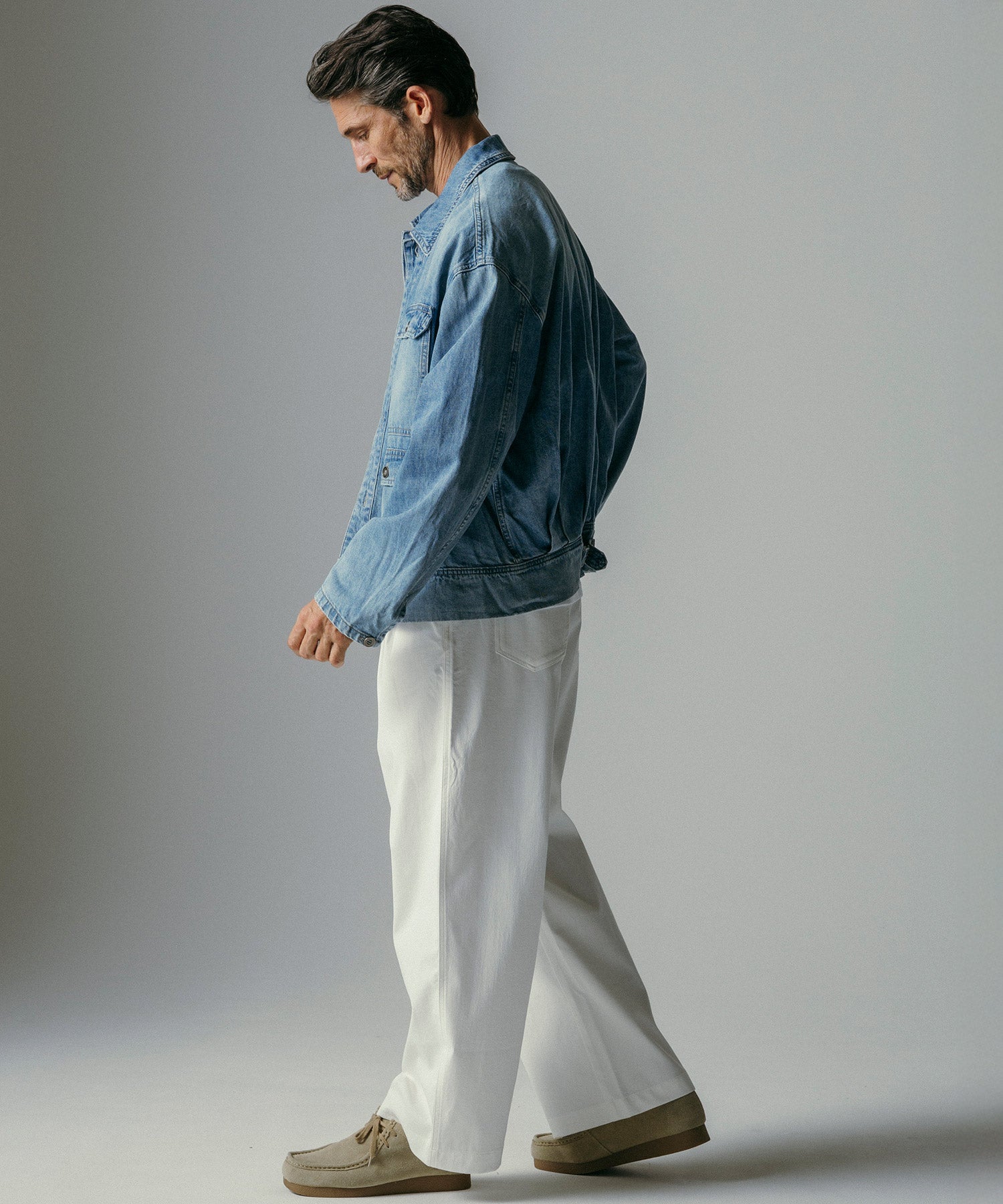 ハイウエスト バルーンワイドクロップドパンツ