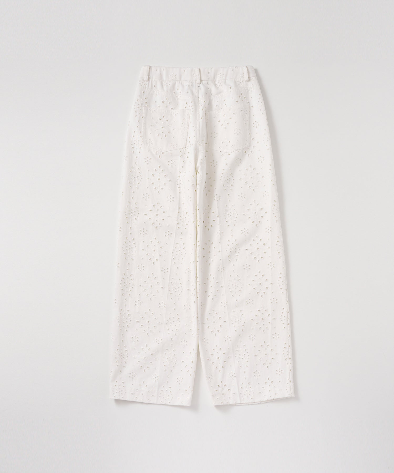 アイレットレース ワイドパンツ