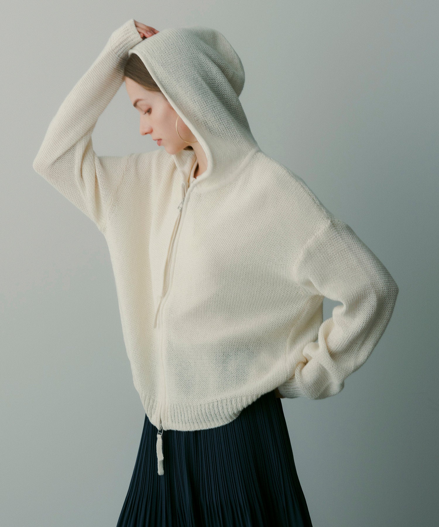 【12月上旬お届け予約商品】Wジップニットフーディー