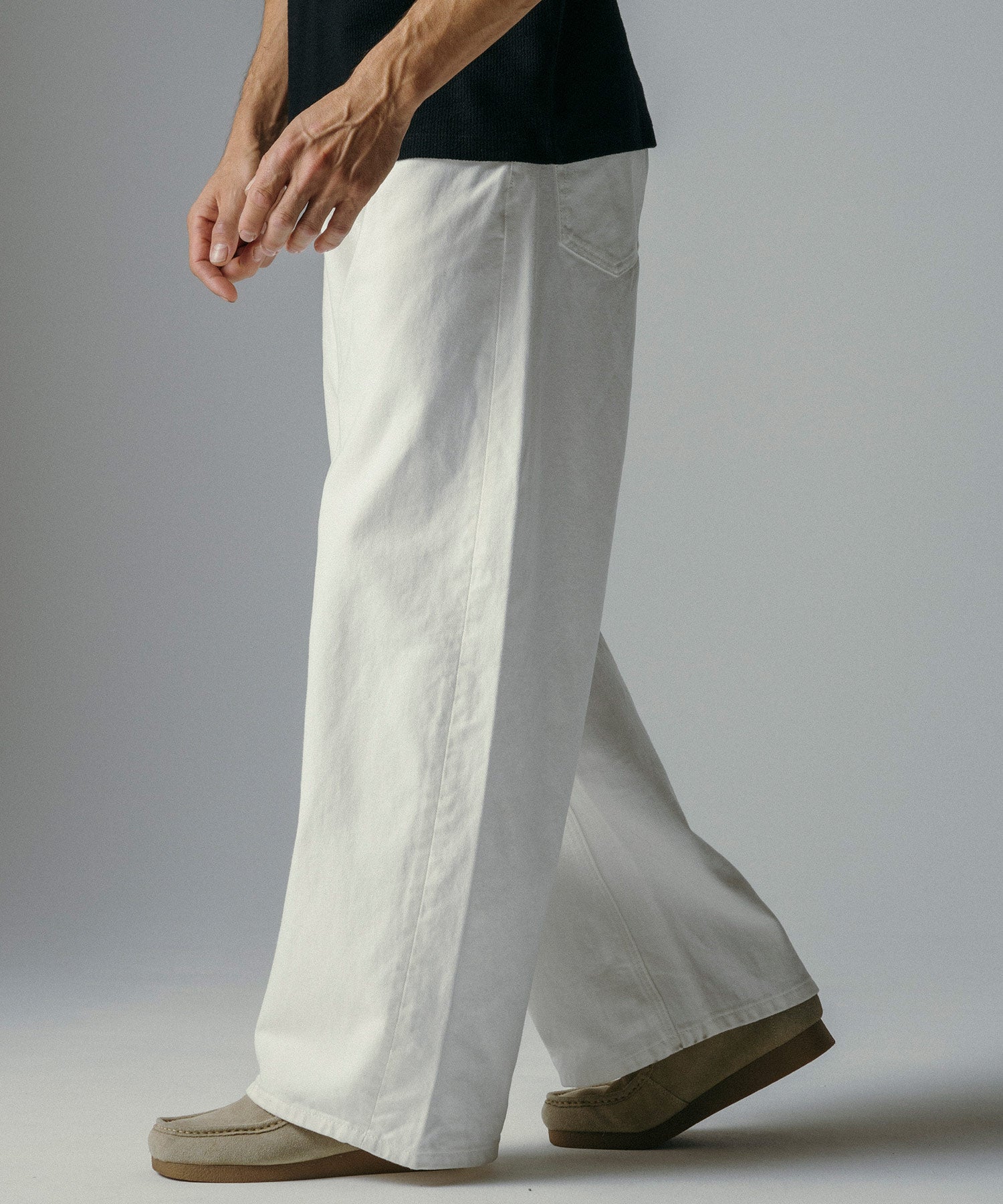 ハイウエスト バルーンワイドクロップドパンツ