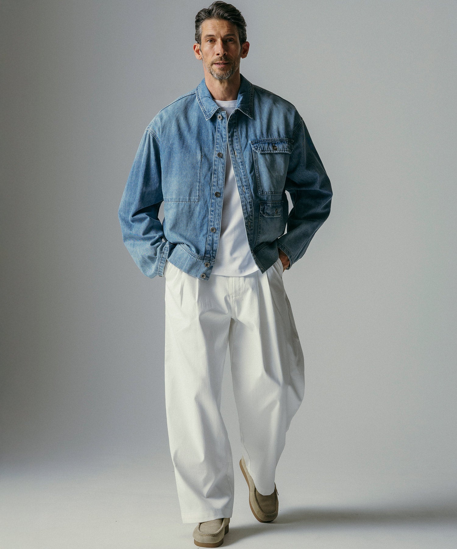 ハイウエスト バルーンワイドクロップドパンツ